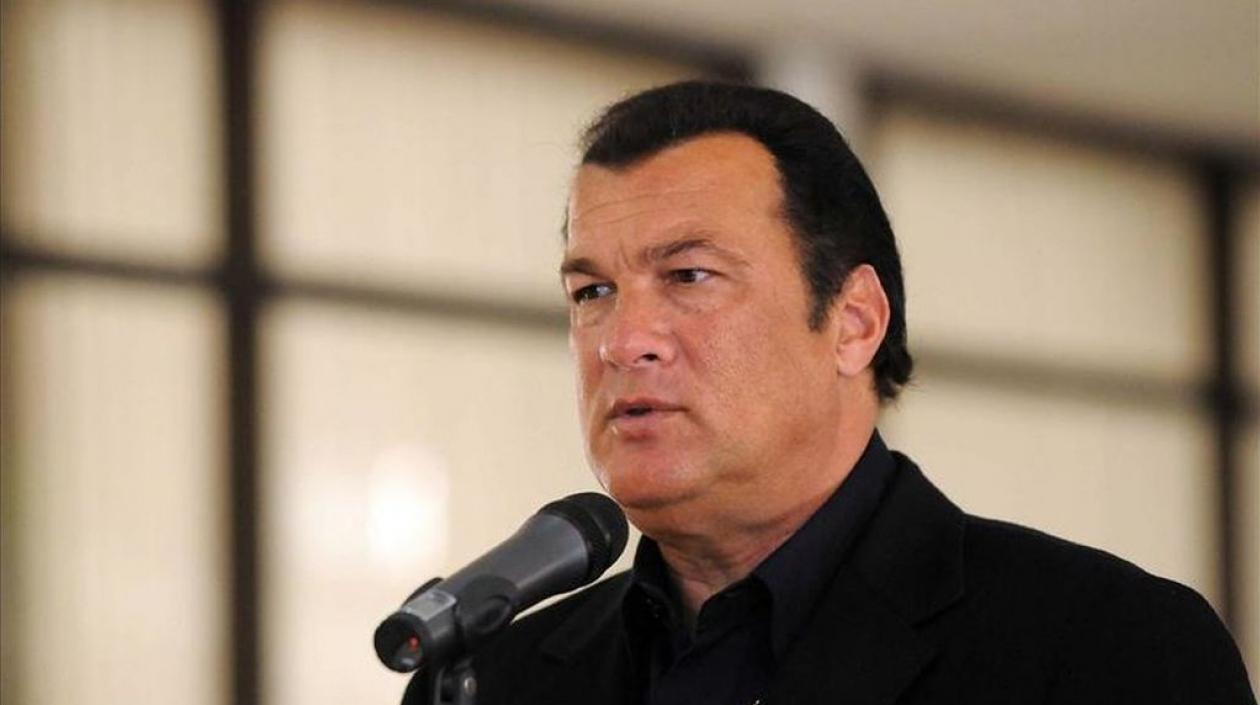 El actor estadounidense de cine de acción Steven Seagal.