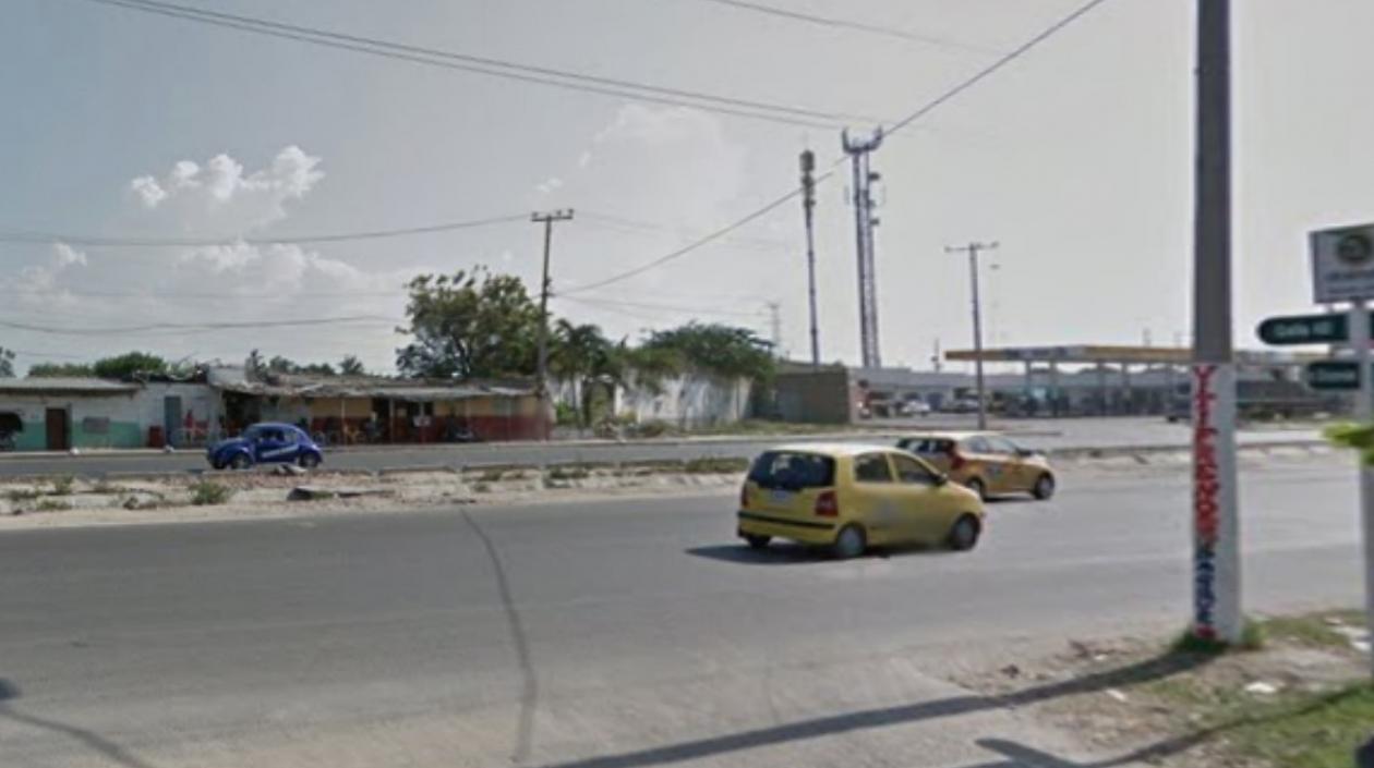 El accidente ocurrió en este sector de la Circunvalar, en jurisdicción de Soledad.