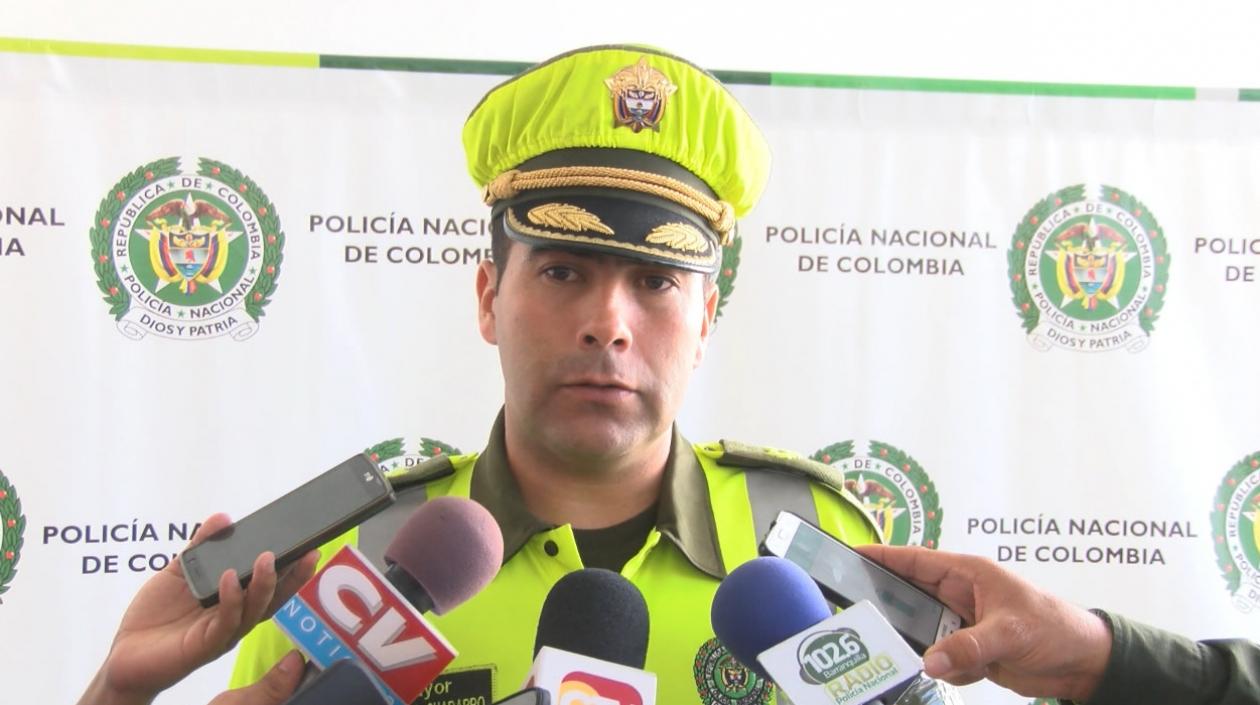 El mayor Gustavo Chaparro, comandante de la Policía de Tránsito