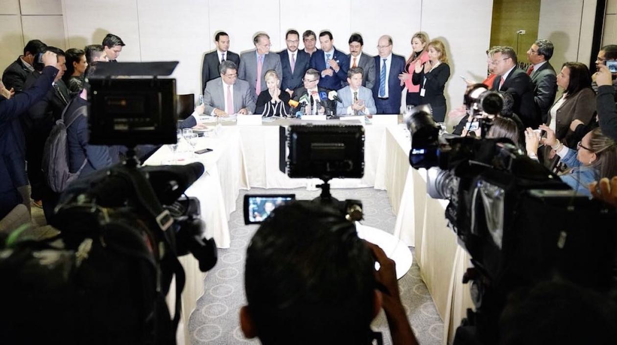 Declaración oficial al término de la reunión.