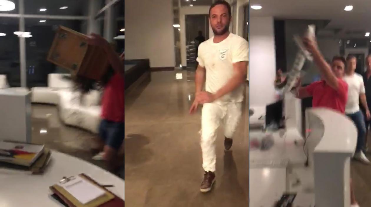 Momentos de la riña. 