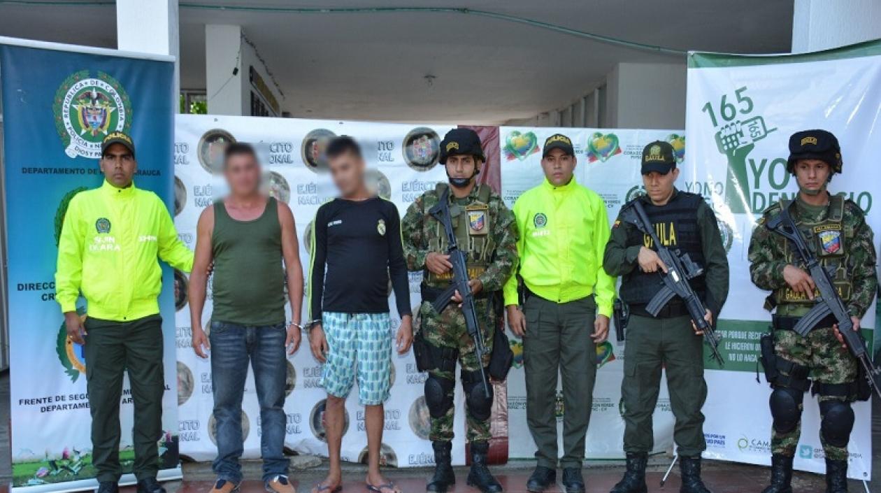  Alias platanote o el mono fue puesto a órdenes de las autoridades judiciales. Fueron dos los capturados.