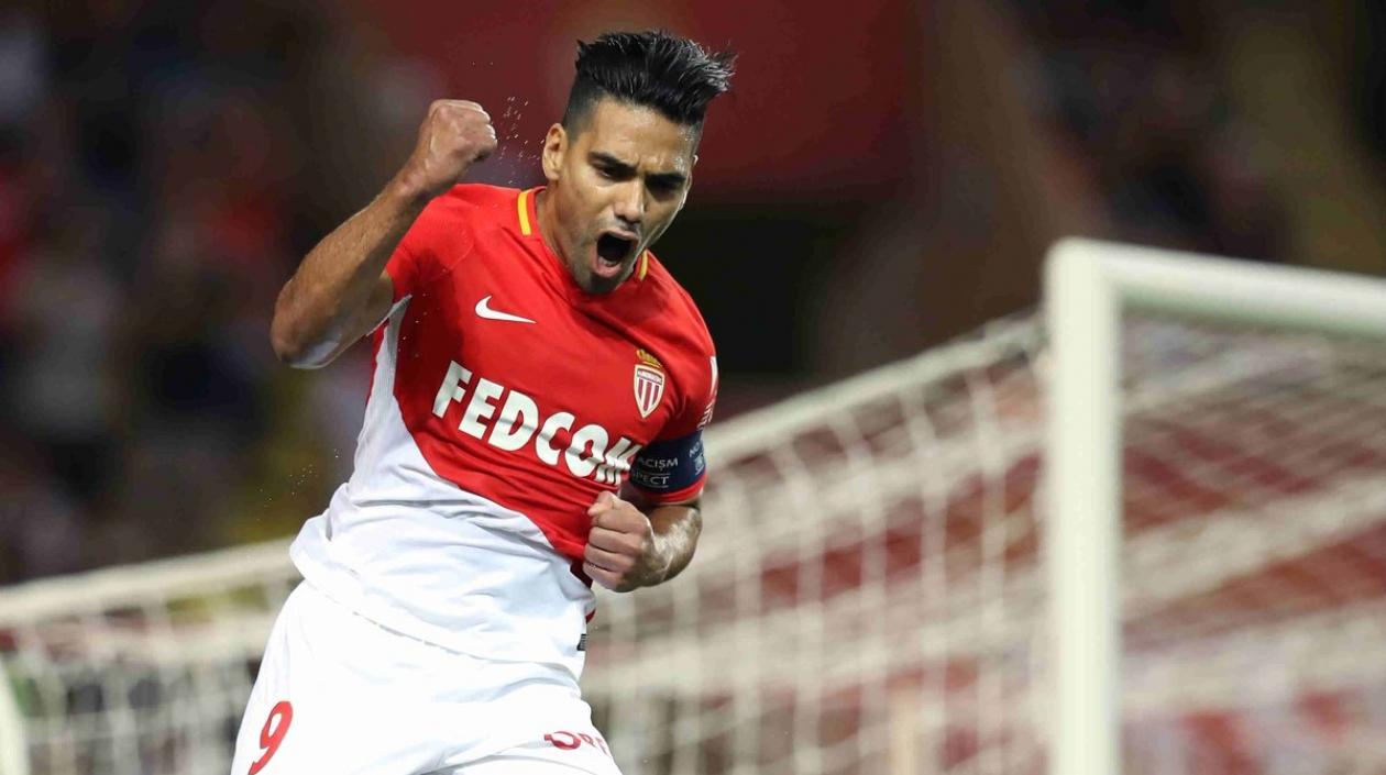 Falcao celebrando el tanto del empate.