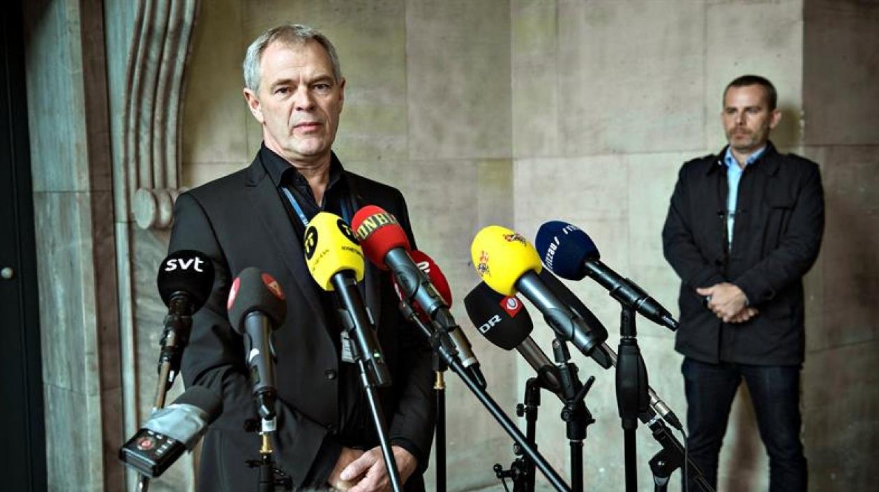 El jefe investigador de la Policía de Copenhagen, Jens Moeller, da detalles de la acusación al inventor Peter Madsen, por el asesinato de la periodista sueca.
