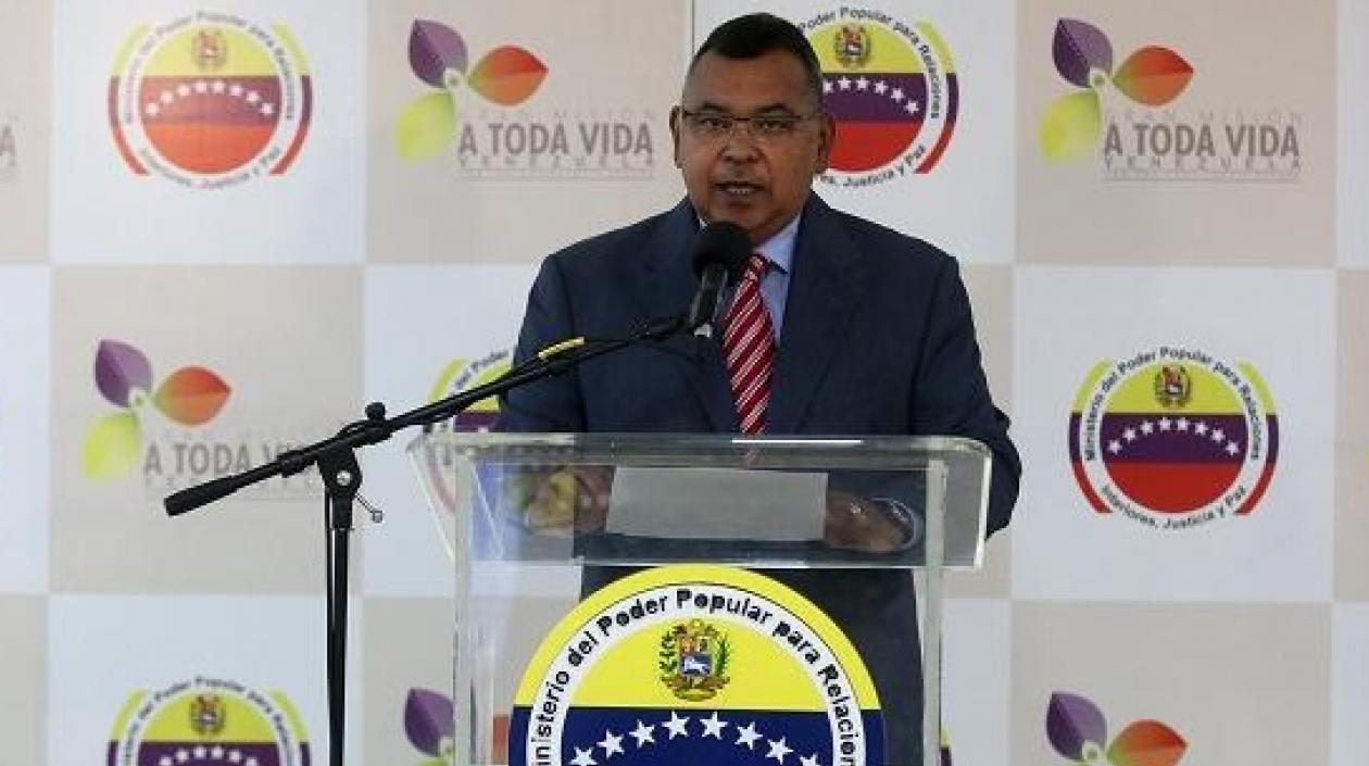 Néstor Reverol, ministro de Interior, Justicia y Paz.