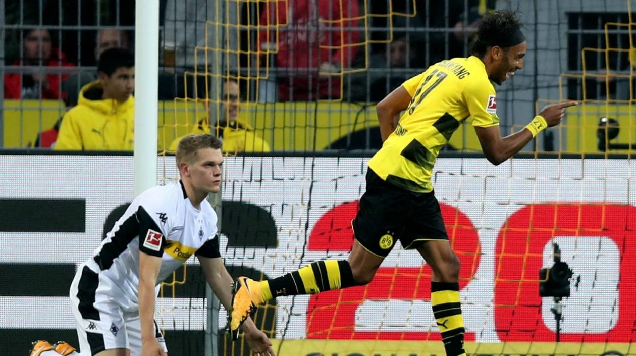 Aubameyang es una de las principales figuras del fútbol de Alemania. 