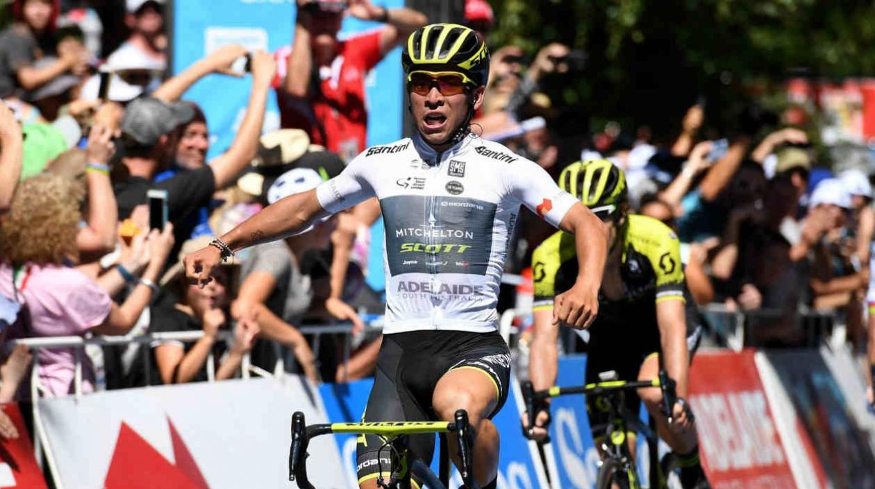 Caleb Ewan ganó la segunda etapa. 