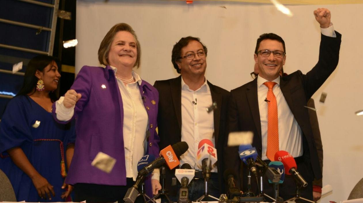 Clara López, Gustavo Petro y Carlos Caicedo, a consultas el próximo mes de marzo para elegir candidato alternativo.