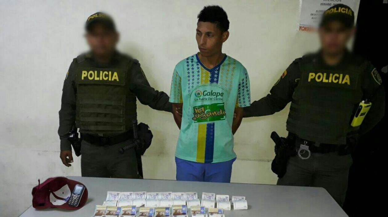 Jerson Manuel Lora Pérez, el capturado.