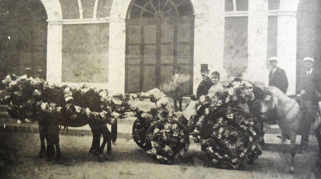 Primeros carnavales en el centro de Barranquilla.