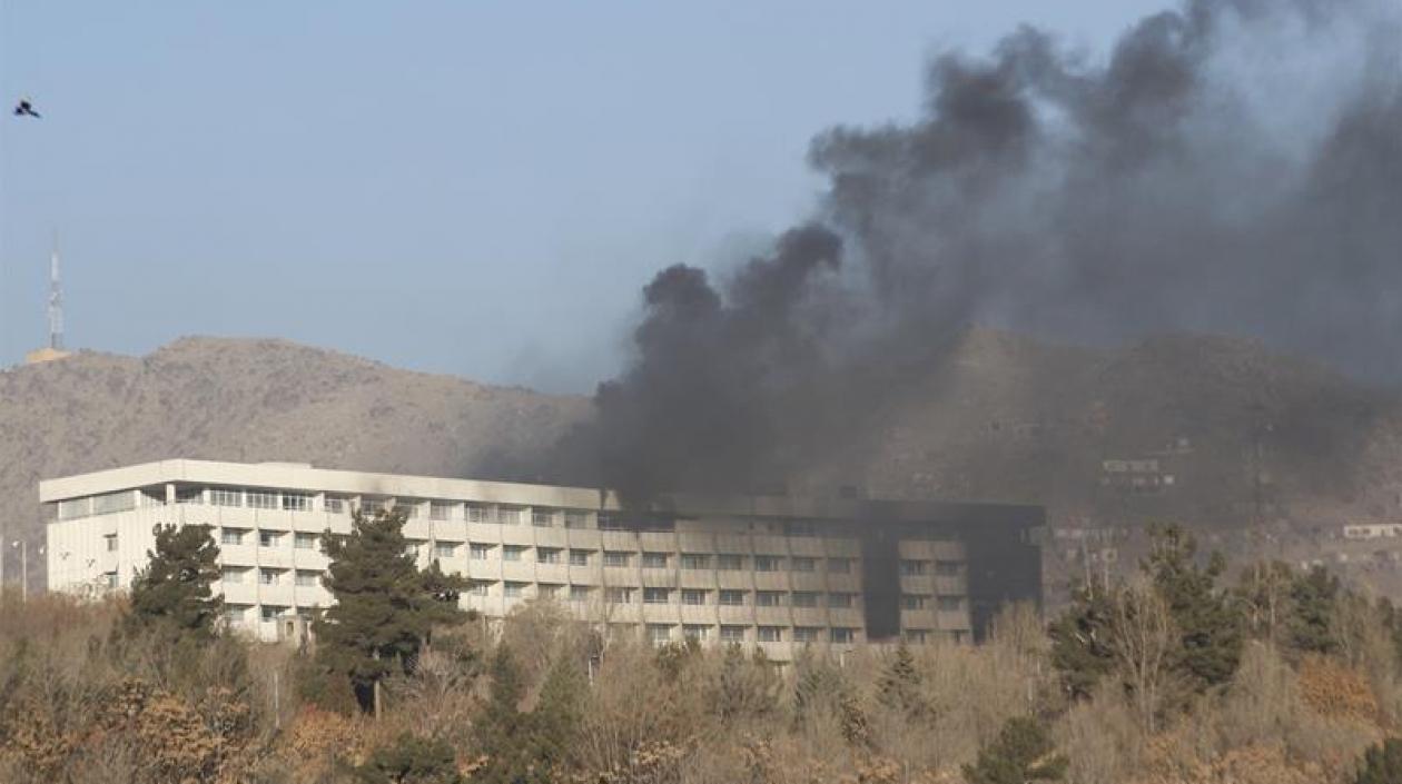El ataque fue perpetrado en el último piso del hotel.