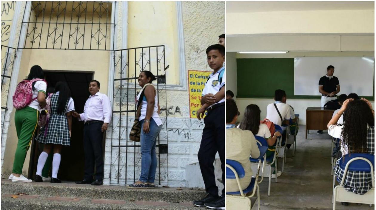 Profesores dieron la bienvenida a los alumnos.