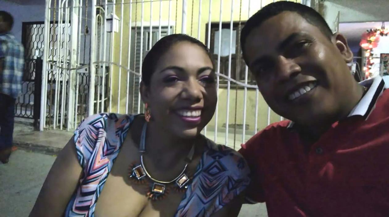 Sandra Milena Quintero Yepes y su esposo, Iván Alberto Barrios De la Hoz.