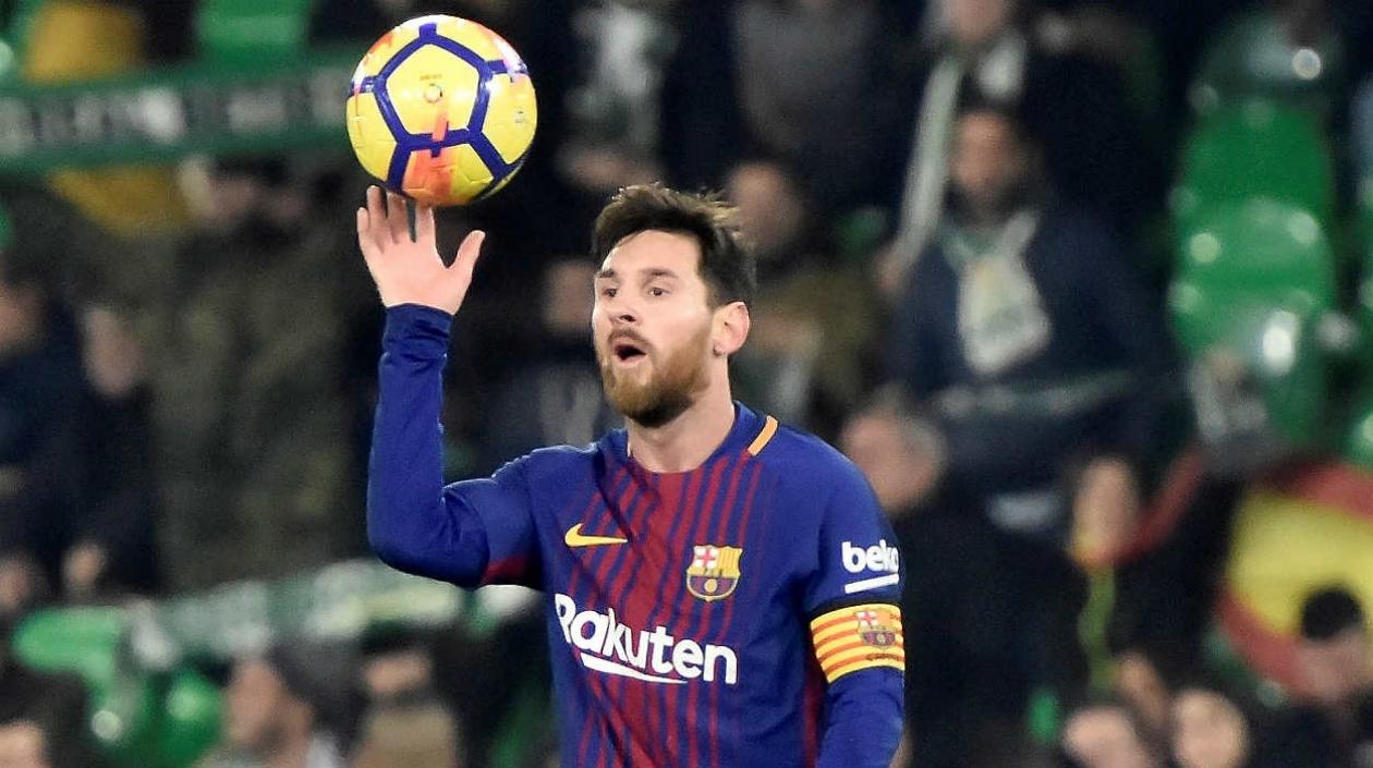 Lionel Messi, delantero argentino. 