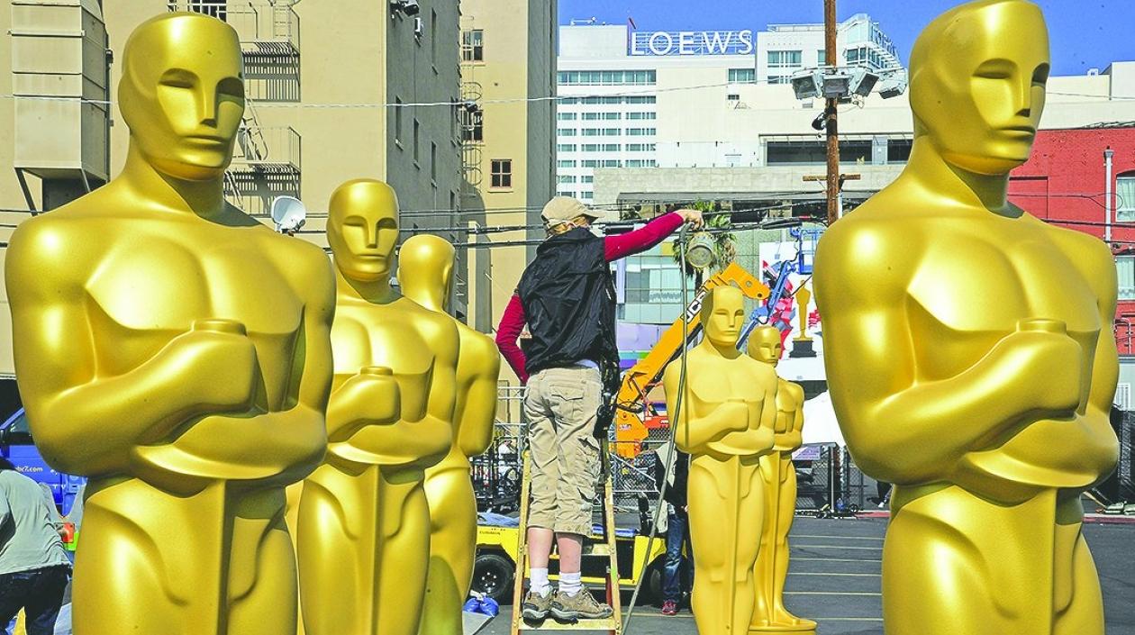 Preparativos para los premios Òscar 2018.