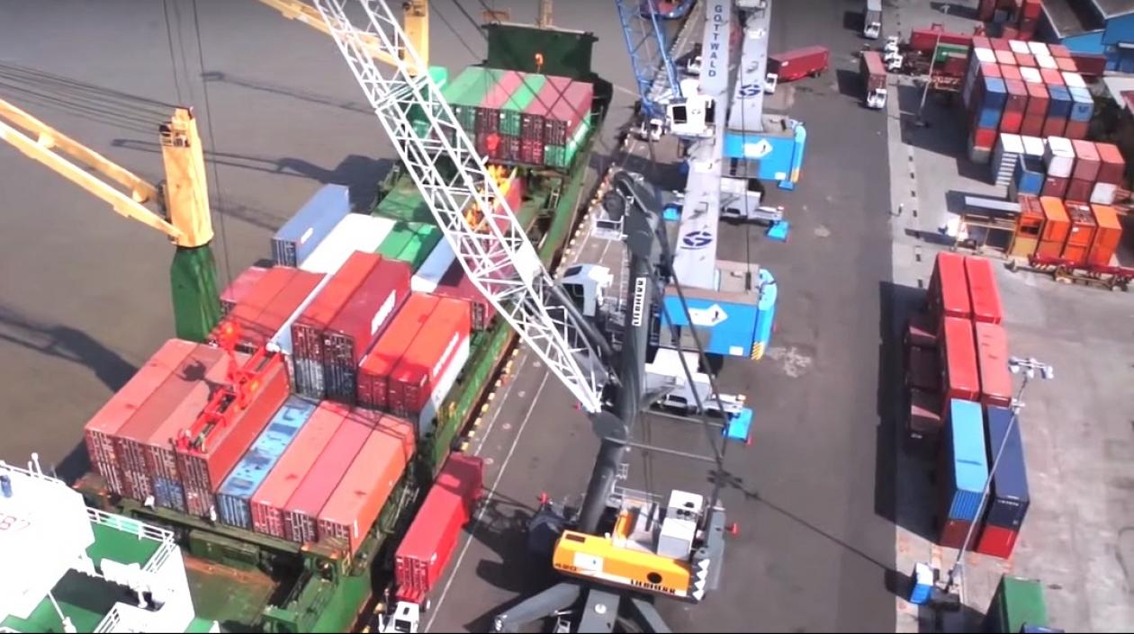 Instalaciones de la Sociedad Portuaria Regional de Barranquilla.