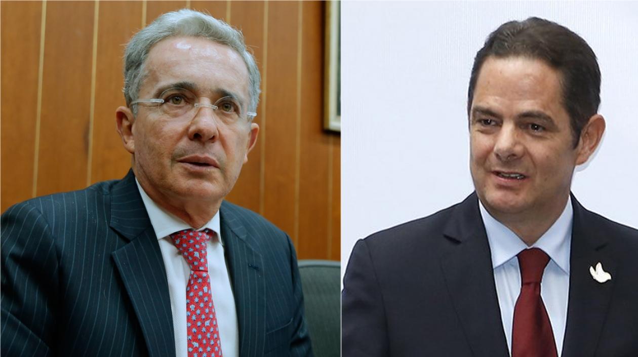 Álvaro Uribe y Germán Vargas Lleras se reunieron este miércoles en Manizales.
