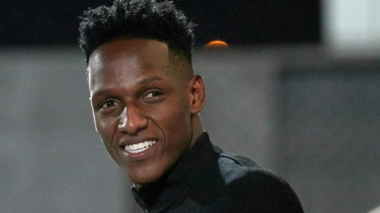 Yerry Mina, defensa colombiano del Barcelona. 