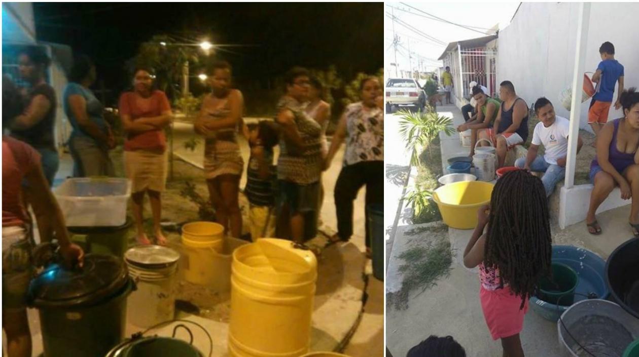 En algunos sectores la administración del acueducto propio ha enviado carrotanques.