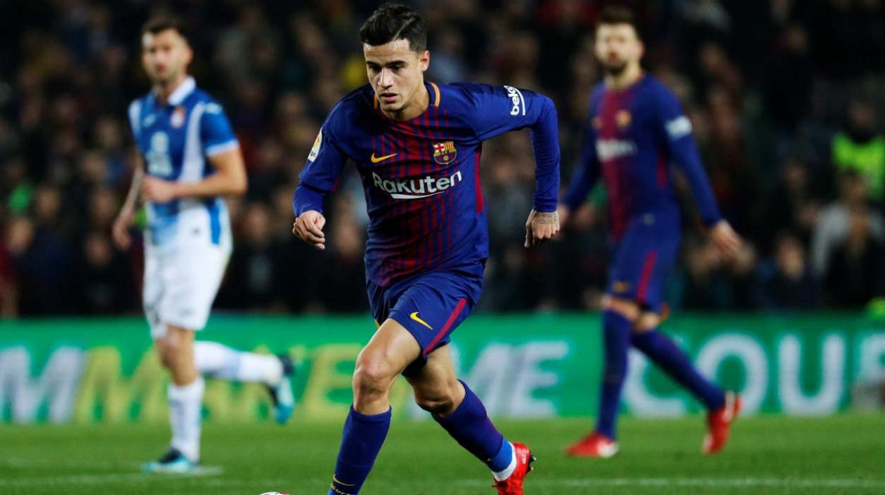 Coutinho debutó como jugador del Barcelona. 