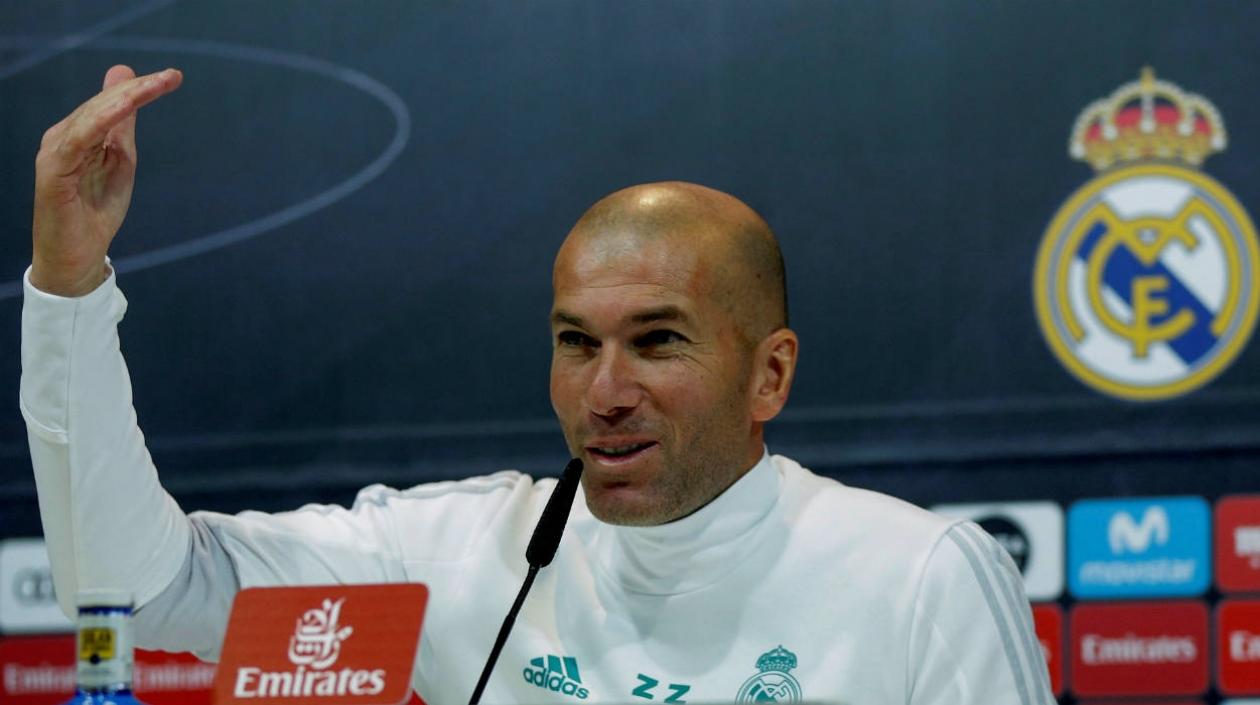 Zinedine Zidane, técnico del Real Madrid. 