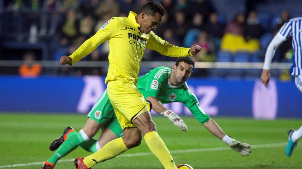Acción del gol de Carlos Bacca. 