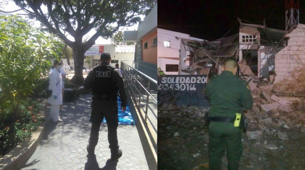 Imágenes de los atentados en el barrio San José y Soledad 2000.