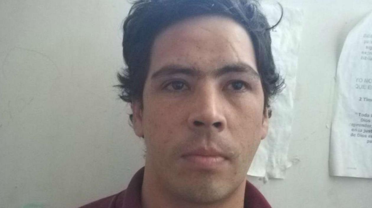 Cristian Bellón Galindo, capturado por la Policía.