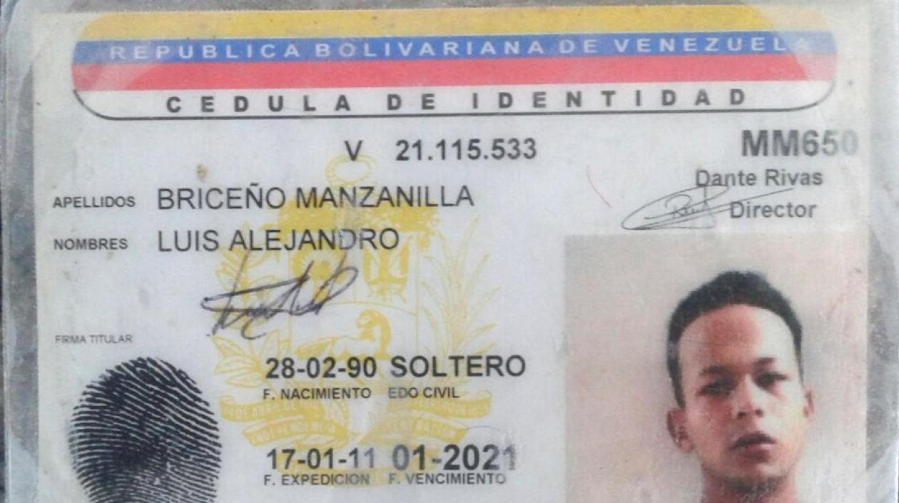 Luis Briceño, la víctima.