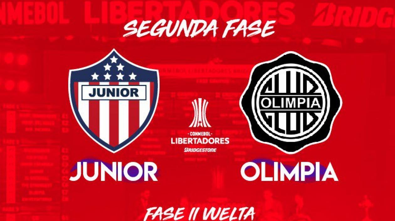 Junior notificó el cambio de horario. 