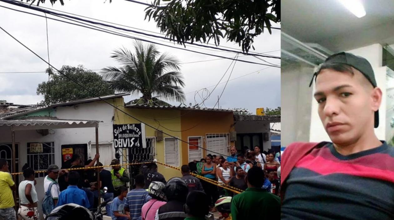 Lugar de los hechos y Deivis Enrique Barrios Marsiglia. 