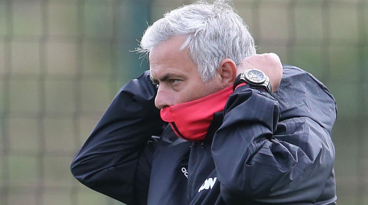 José Mourinho, técnico del United. 