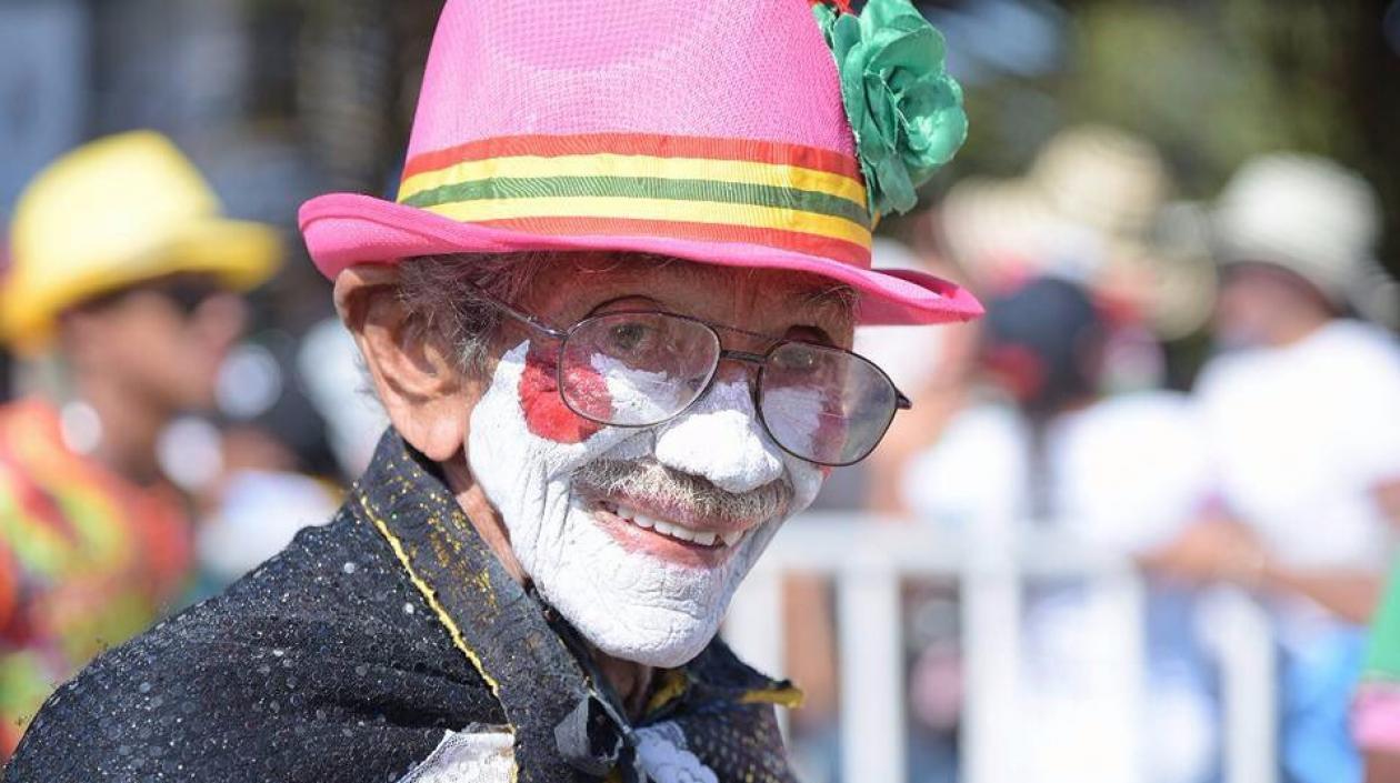 Don Benigno  Hernández Martínez, el integrante de mayor edad de la Danza Congo Grande.