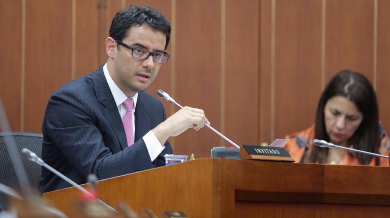 El viceministro de Hacienda, Andrés Pardo. 