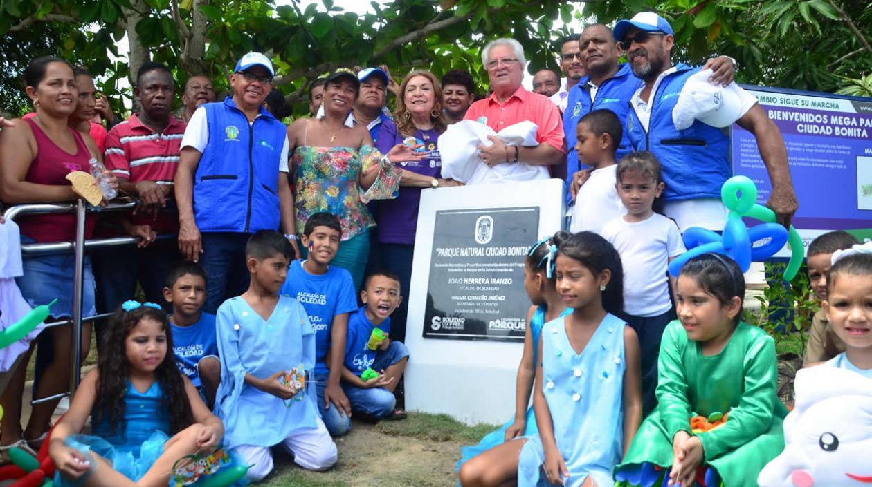 Ciudad Bonita, celebró la entrega oficial del parque de este sector de Soledad