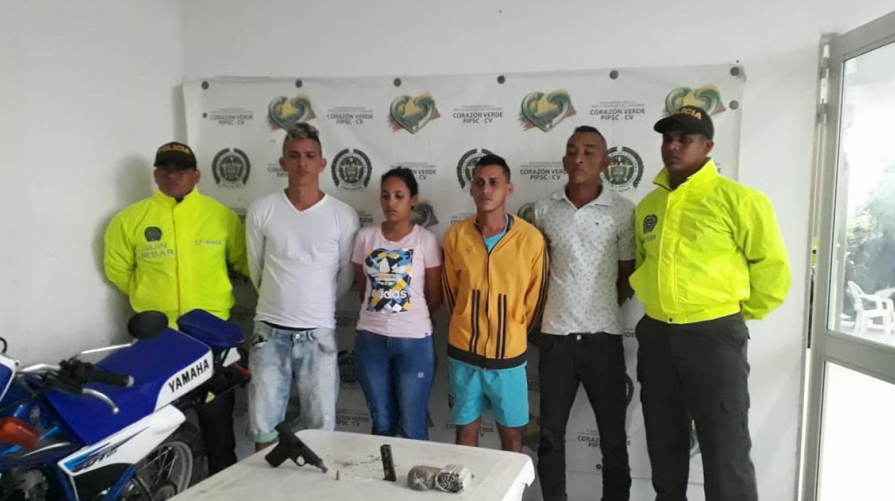 Los capturados durante el operativo