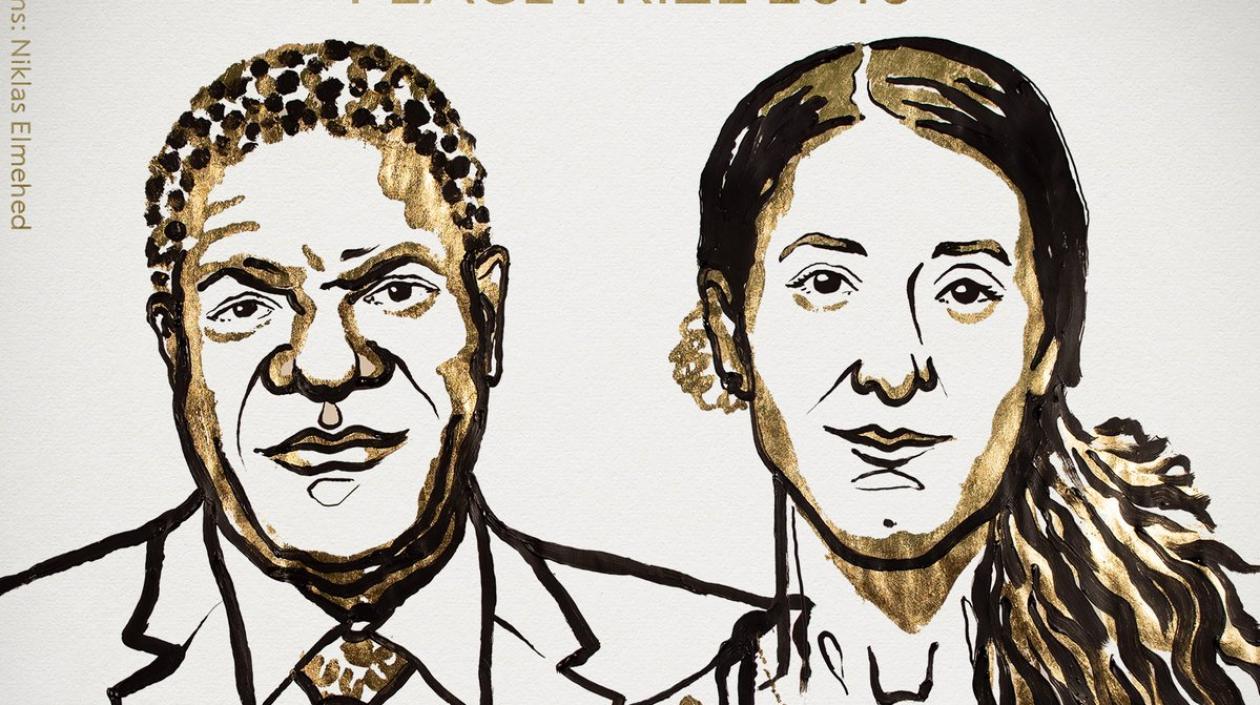 El congoleño Denis Mukwege y la iraquí Nadia Murad fueron galardonados con el Nobel de Paz.