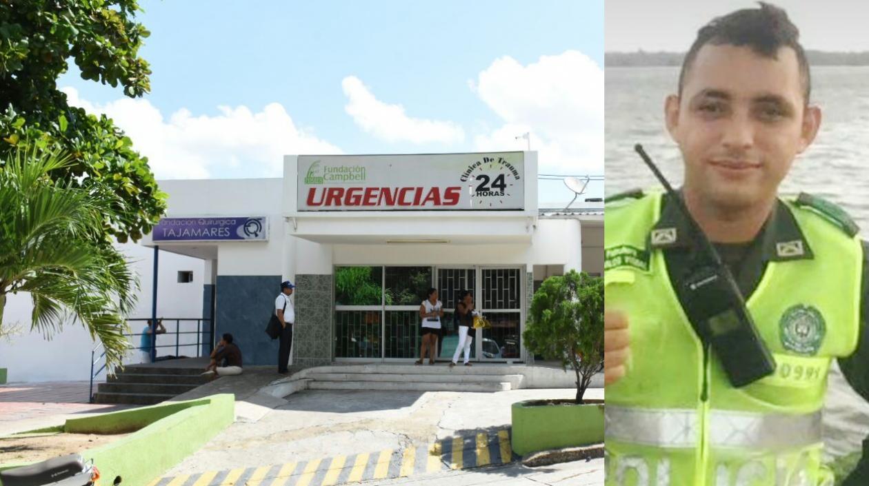El policía falleció en la Clínica Campbell.