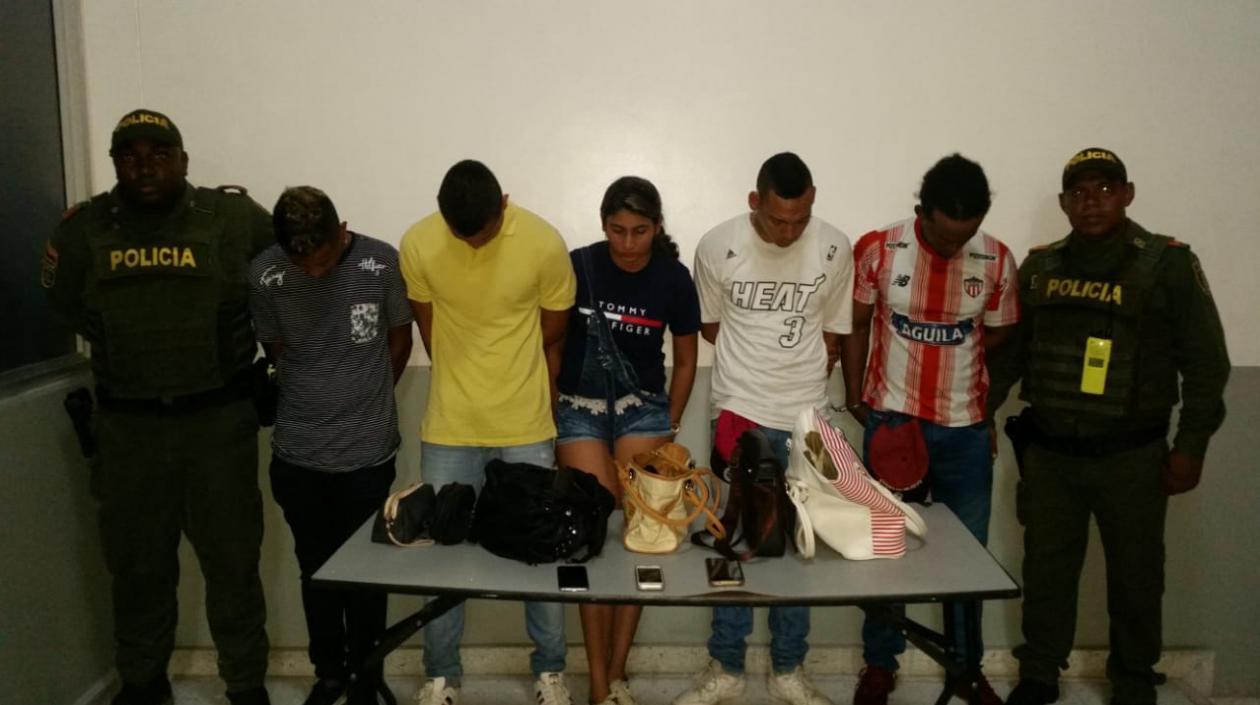 Los capturados y lo que habían hurtado. 