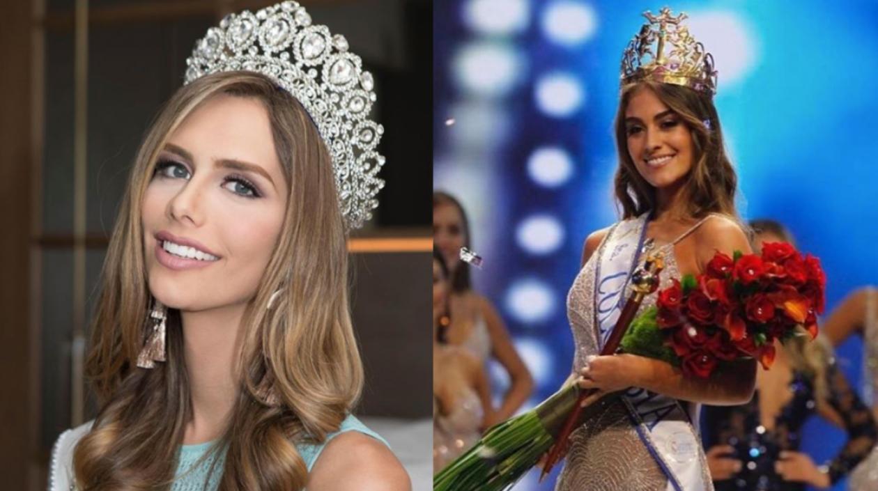 Miss España, Angela Ponce, y Miss Colombia, Valeria Morales.