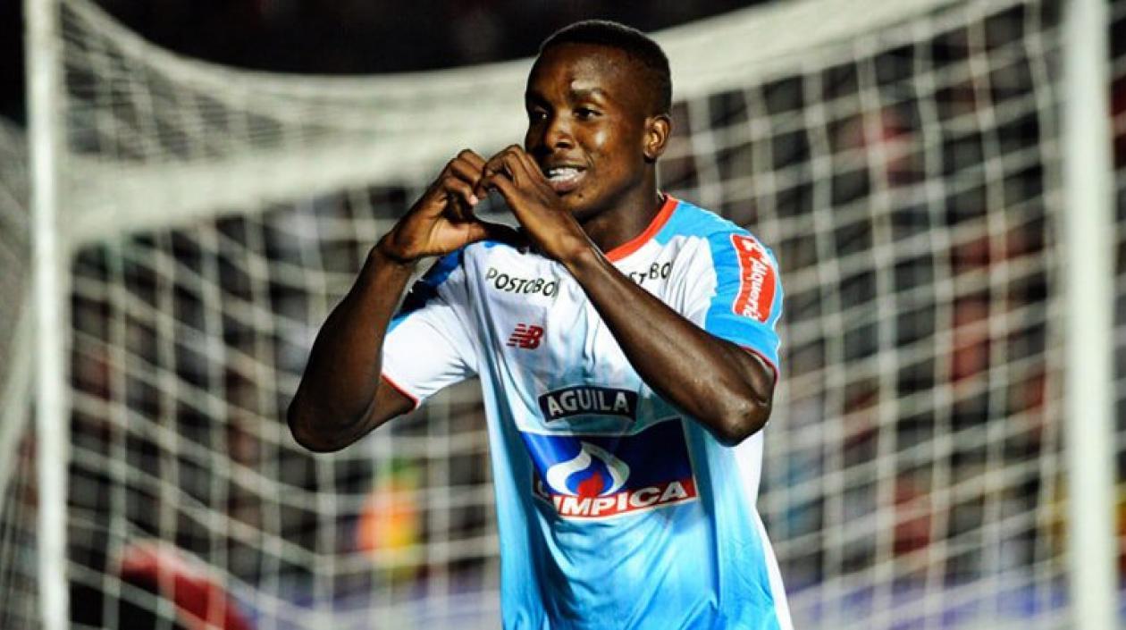 Daniel Moreno, delantero de Junior. 