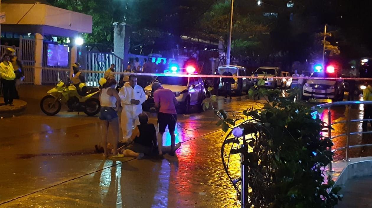 Lugar de los hechos en San Isidro donde fue asesinado Jorge Herrera Serna.