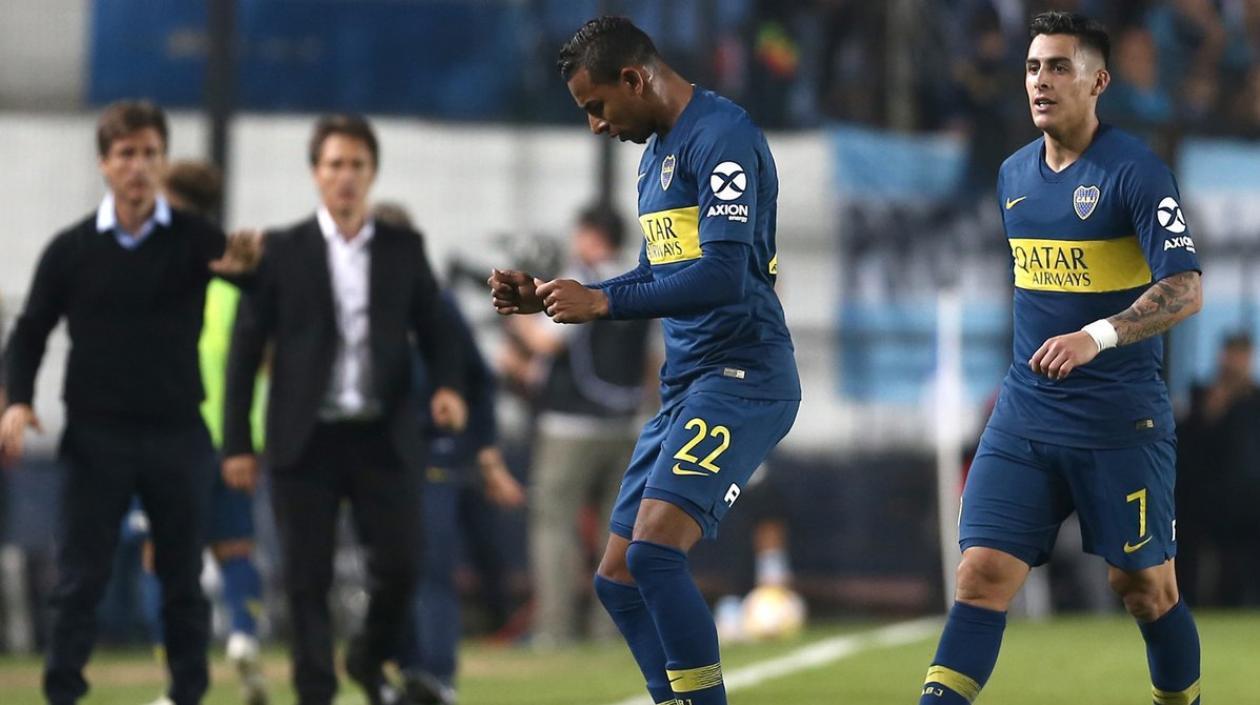 La celebración de Sebastián Villa. 