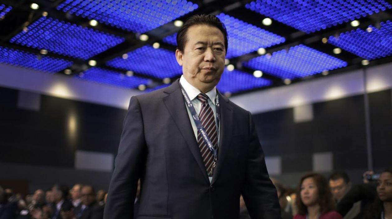 El presidente de Interpol, Meng Honwei.