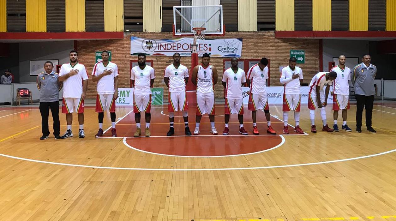 Los Titanes de Barranquilla en su visita a Patriotas de Boyacá. 