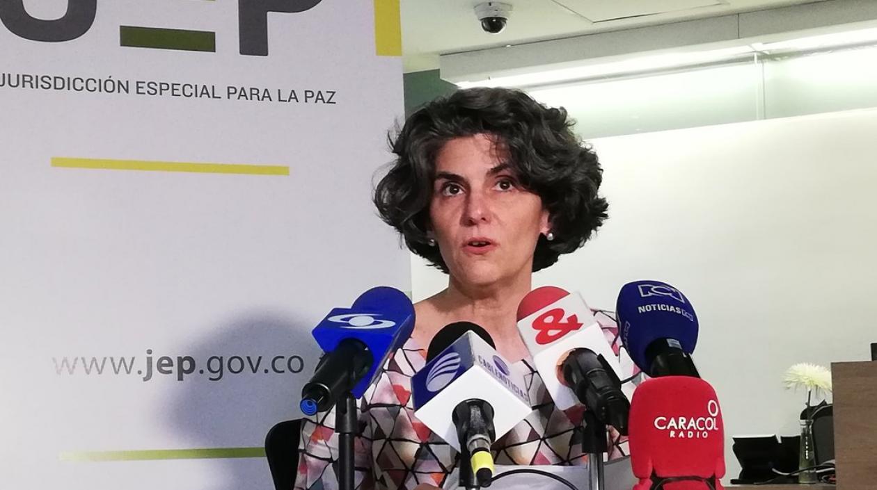 Julieta Lemaitre, presidente de la Sala de Reconocimiento de la JEP.