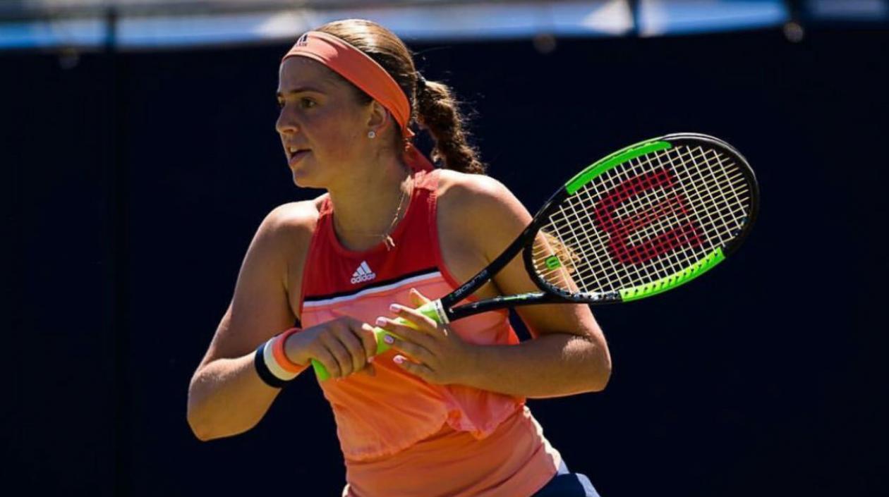 Jelena Ostapenko, jugadora letona. 