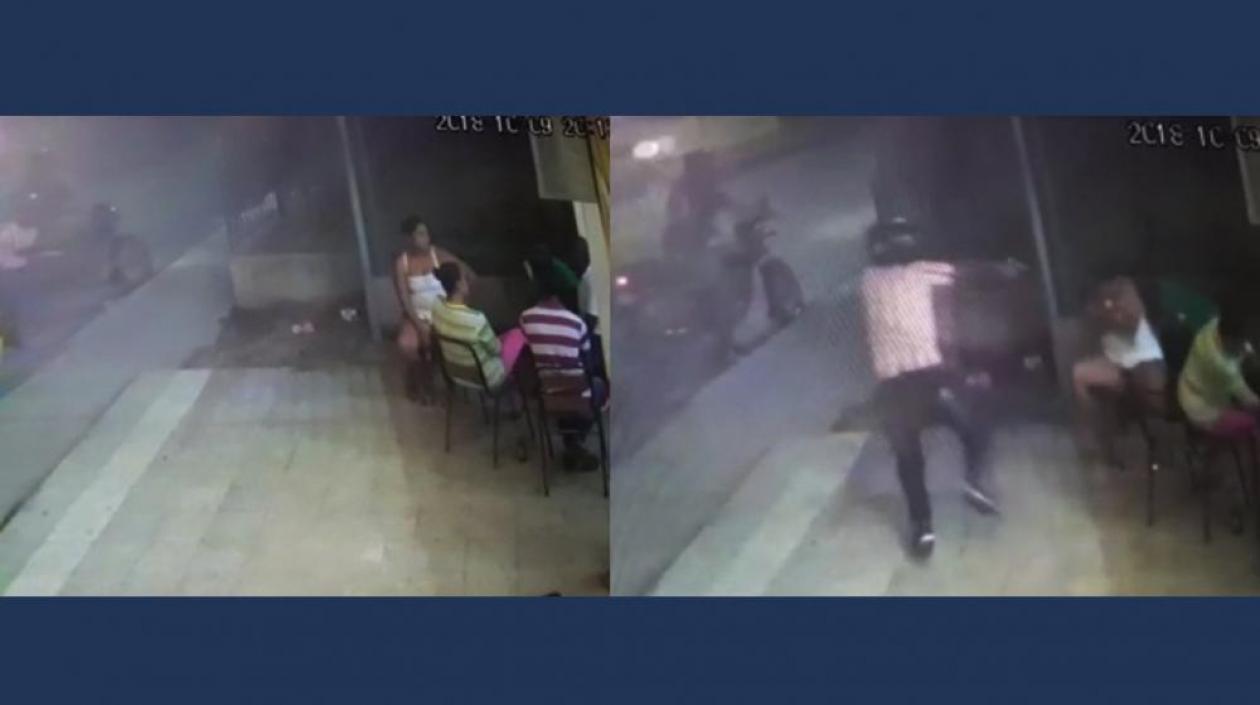 Así fue el ataque al billar, donde murió una mujer en el barrio Las Malvinas.