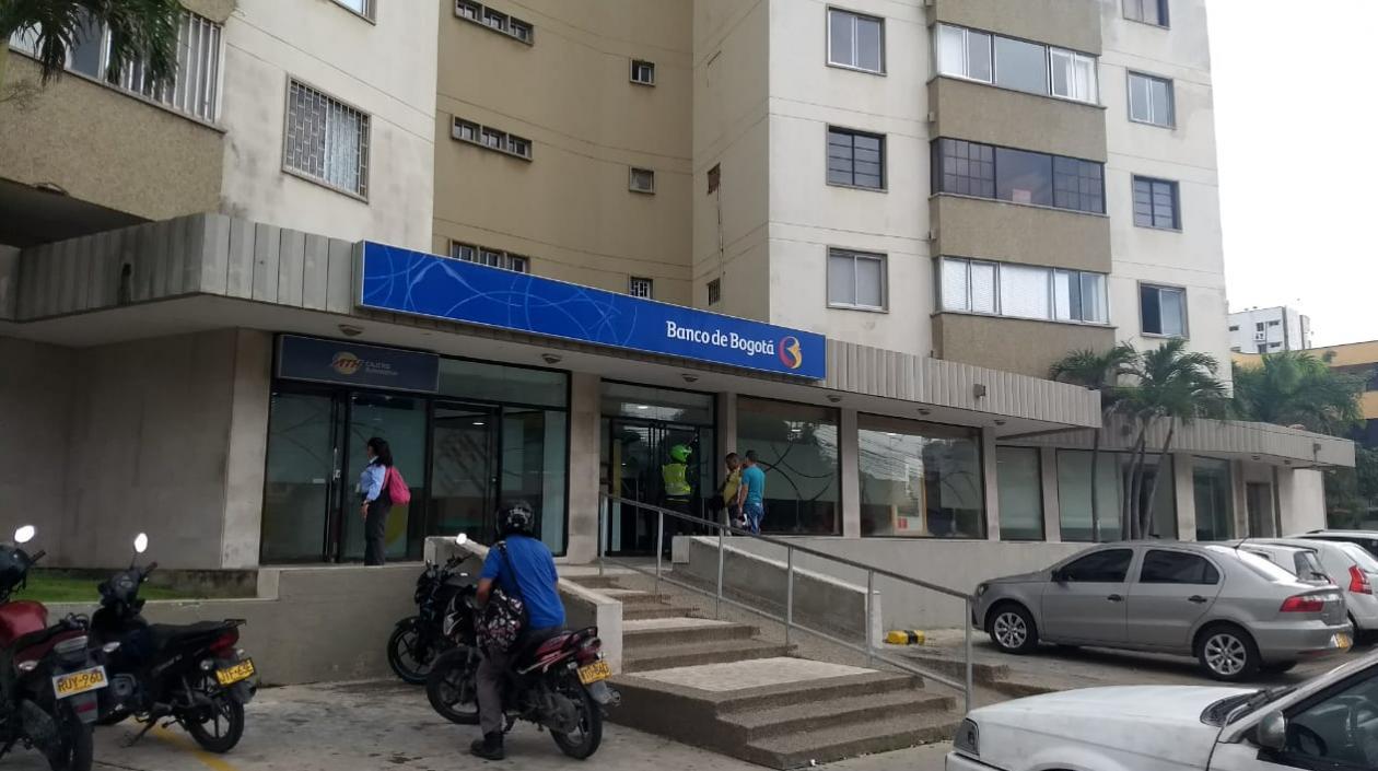 Banco de Bogotá de la carrera 53 con calle 75.