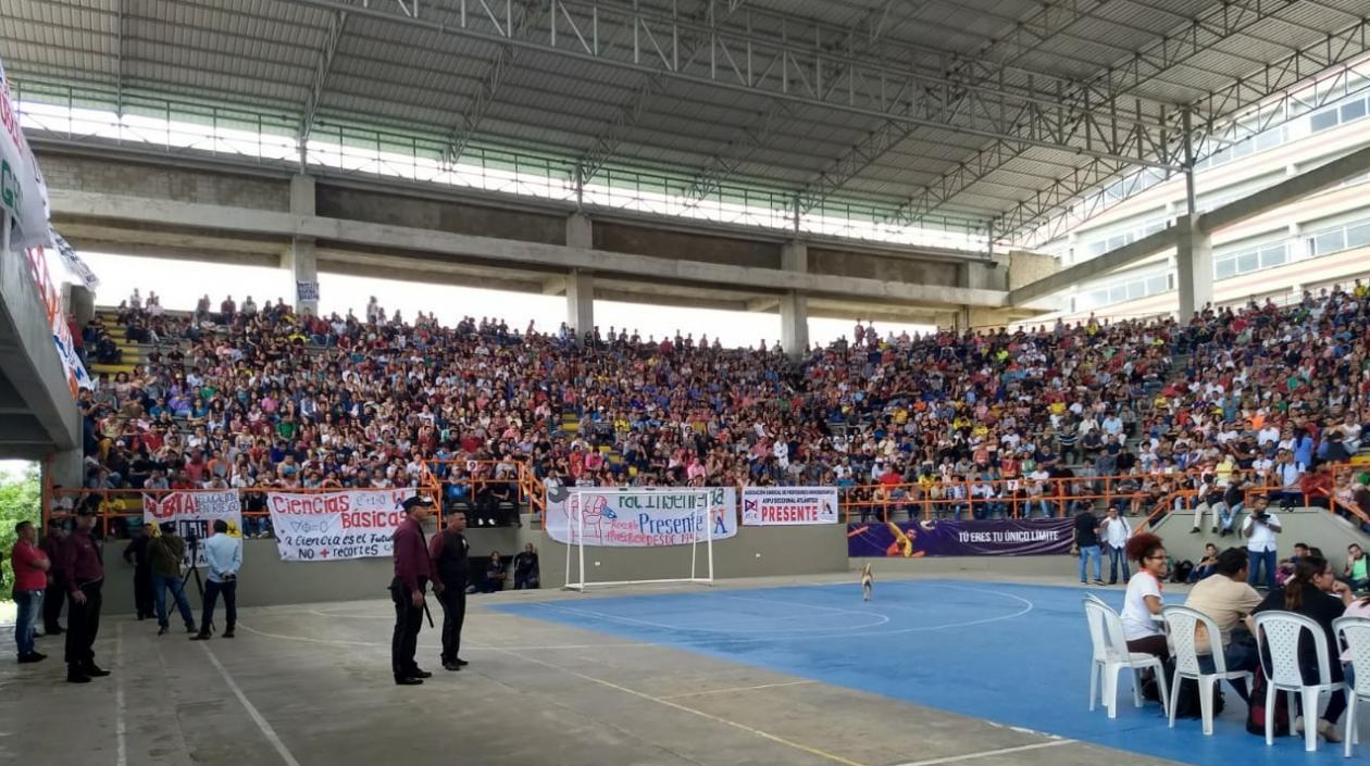 Los estudiantes de la Universidad del Atlántico decidieron sumarse al paro.